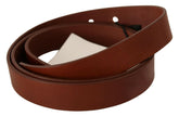 Costume National Brown Leather Silver Fastening Belt -   -  Costume National.